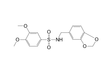 Benzenesulfonamide, N-(1,3-bebnzodioxol-5-ylmethyl)-3,4-dimethoxy-