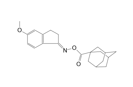 (1E)-5-methoxy-2,3-dihydro-1H-inden-1-one O-(1-adamantylcarbonyl)oxime