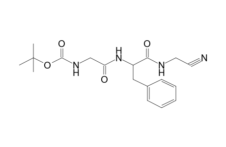 tert-Butyl 2-((1-benzyl-2-[(cyanomethyl)amino]-2-oxoethyl)amino)-2-oxoethylcarbamate