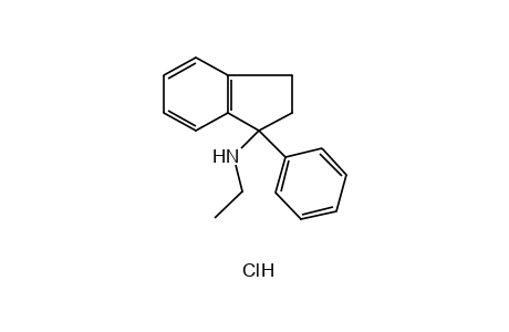 N-ethyl-1-phenyl-1-indanamine, hydrochloride