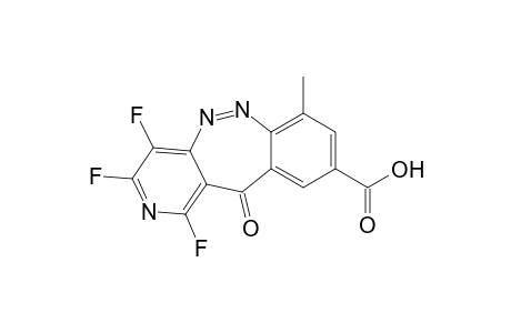 1,3,4-Trifluoro-7-methyl-pyrido(4,3-C)(1,2)benzodiazepin-11-one-9-carboxylic acid
