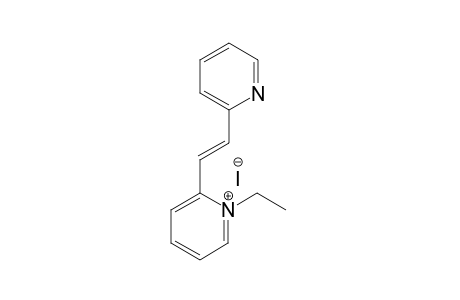 1-Ethyl-2-[(E)-2-(2-pyridyl)vinyl]pyridin-1-ium iodide