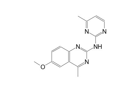 6-methoxy-4-methyl-N-(4-methyl-2-pyrimidinyl)-2-quinazolinamine