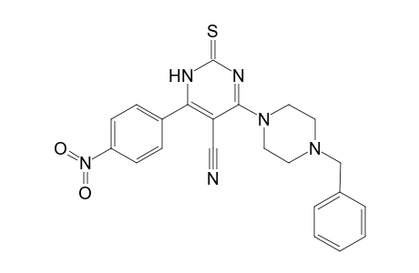 2-N-Benzylpiperazinyl-6-(4-nitrophenyl)-2-thioxo-1,2-dihydropyrimidine-5-carbonitrile