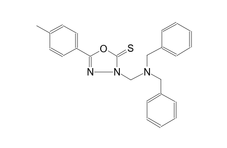 3-[(dibenzylamino)methyl]-5-(4-methylphenyl)-1,3,4-oxadiazole-2(3H)-thione