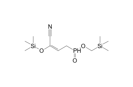 Trimethylsilyl (methyl)[3'-(trimethylsilyloxy)-3'-cyano-2'-propenyl]phosphinate