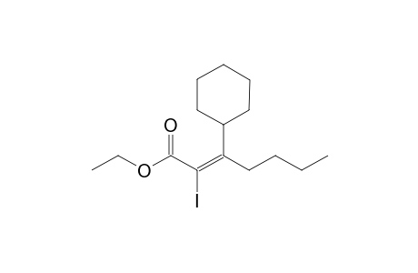 (E)-Ethyl 3-Cyclohexyl-2-iodo-2-heptanoate