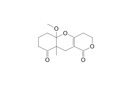 5a-Methoxy-9a-methyl-3,4,5a,6,7,8,9a,10-octahydropyrano[4,3-b]chromene-1,9-dione