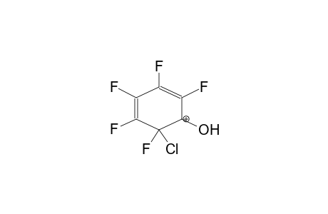 1-CHLORO-2-HYDROXY-1,3,4,5,6-PENTAFLUOROBENZOLONIUM CATION