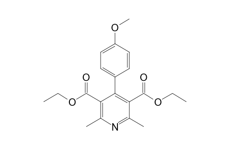 2,6-dimethyl-4-(p-methoxyphenyl)-3,5-pyridinecarboxylic acid. diethyl ester