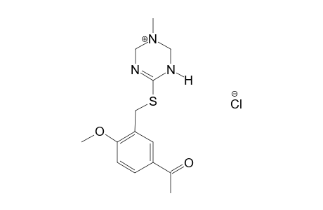 4'-methoxy-3'-{[(5-methyl-1,4,5,6-tetrahydro-s-triazin-2-yl)thio]-methyl}acetophenone, monohydrochloride