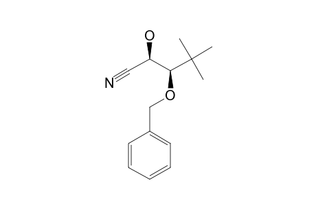 (2R*,3R*)-2-HYDROXY-4,4-DIMETHYL-3-(PHENYLMETHOXY)-PENTANENITRILE