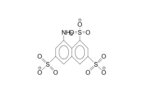 8-Amino-1,3,6-naphthalenetrisulfonic acid, trianion