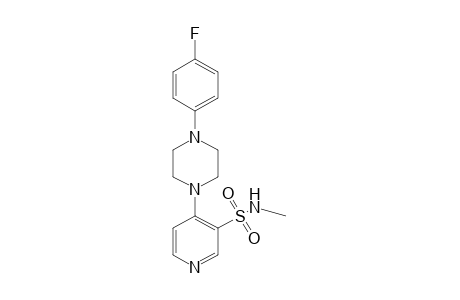 4-[4-(p-fluorophenyl)-1-piperazinyl]-N-methyl-3-pyridinesulfonamide