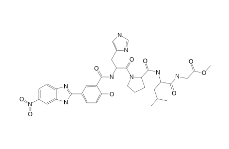 2-Hydroxy-5-(6-nitro-1H-benzo[D]imidazol-2-yl)-benzoyl his-pro-leu-gly dev