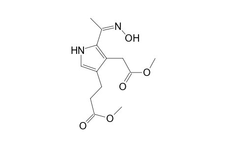 2-Acetyl-4-[2-(methoxycarbonyl)ethyl]-3-[(methoxycarbonyl)methyl]pyrrole oxime