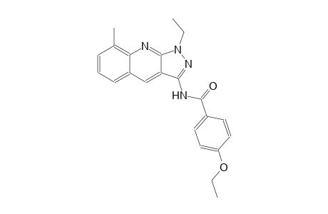 4-ethoxy-N-(1-ethyl-8-methyl-1H-pyrazolo[3,4-b]quinolin-3-yl)benzamide