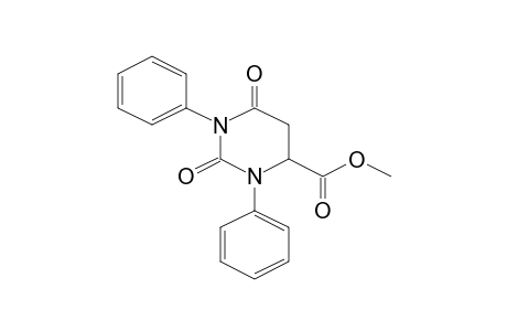 Methyl 2,6-dioxo-1,3-diphenylhexahydro-4-pyrimidinecarboxylate