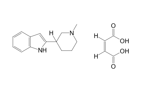 2-(1-methyl-3-piperidyl)indole, maleate(1:1)