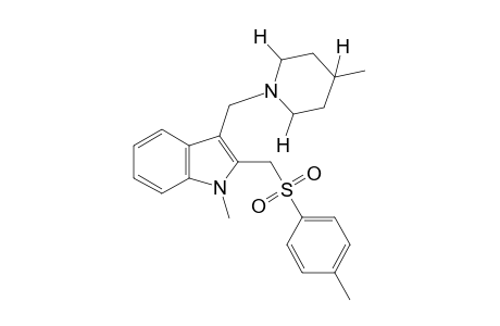 1-methyl-3-[(4-methylpiperidino)methyl]-2-[(p-tolylsulfonyl)methyl]indole