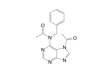 6-Benzylaminopurine, N,N'-di(acetyl)-