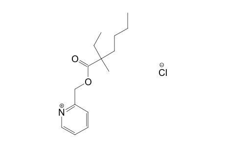 2-ethyl-2-methylhexanoic acid, (2-pyridyl)methyl ester, hydrochloride