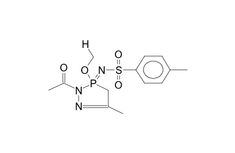 2-ACETYL-3-METHOXY-3-PARA-TOLUENSULPHONYLIMINO-5-METHYLDIAZAPHOSPHOLINE