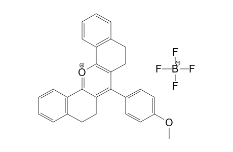 7-(p-METHOXYPHENYL)-5,6,8,9-TETRAHYDRODIBENZO[c,h]XANTHYLIUM TETRAFLUOROBORATE(1-)