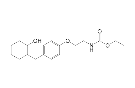 Ethyl N-[2-[4-[(2-hydroxycyclohexyl)methyl]phenoxy]ethyl]carbamate