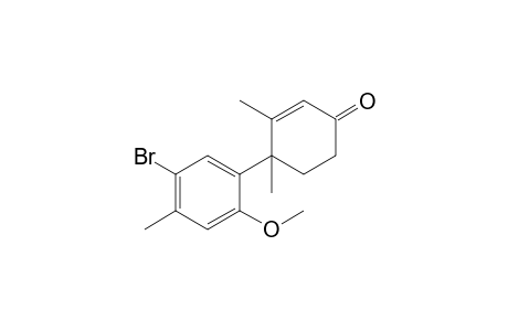 1-Bromo-4-methoxy-6-methyl-3-(1,2-dimethyl-4-oxocyclohex-2-en-1-yl)benzene