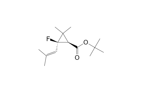 Cyclopropanecarboxylic acid, 2-fluoro-3,3-dimethyl-2-(2-methyl-1-propenyl)-, 1,1-dimethylethyl ester, trans-(.+-.)-