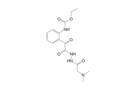 o-{[2-(N,N-dimethylglycyl)hydrazino]glyoxyloyl}carbanilic acid, ethyl ester