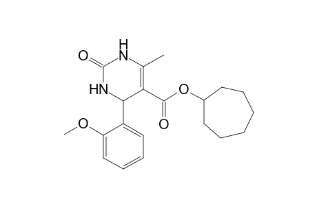 Cycloheptyl 4-(2-methoxyphenyl)-6-methyl-2-oxo-1,2,3,4-tetrahydro-5-pyrimidinecarboxylate