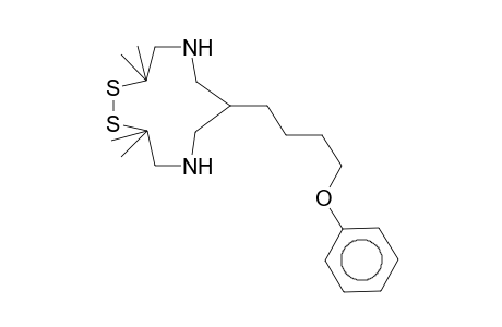 3,3,11,11-Tetramethyl-7-(4-phenoxy-butyl)-1,2-dithia-5,9-diaza-cycloundecane