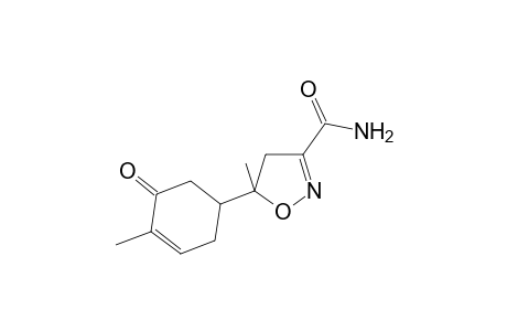 3-Isoxazolecarboxamide, 4,5-dihydro-5-methyl-5-(4-methyl-5-oxo-3-cyclohexenyl)-