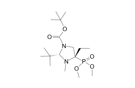 t-Butyl (2R,4S)-2-t-butyl-4-dimethoxyphosphoryl-4-ethyl-3-methyl-1,3-imidazolidine-1-carboxylate