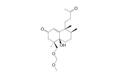 (4R,4aR,7S,8R)-4a-Hydroxy-4-methoxymethoxymethyl-4,7,8-trimethyl-8-(3-oxo-butyl)-4,4a,5,6,7,8-hexahydro-3H-naphthalen-2-one