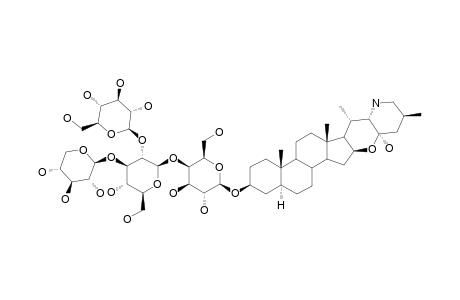 LYCOPEROSIDE-H;3-O-BETA-LYCOTETRAOSYL-22-ISOPIMPIFOLIDINE