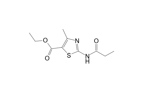 4-methyl-2-propionamido-5-thiazolecarboxylic acid, ethyl ester