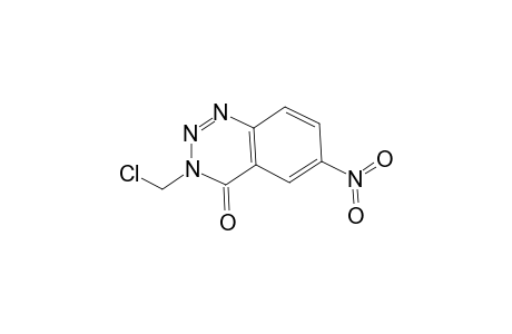 1,2,3-Benzotriazin-4(3H)-one, 3-(chloromethyl)-6-nitro-