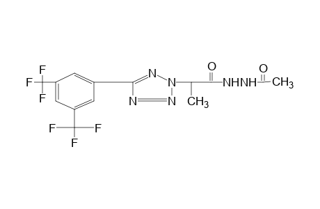 1-acetyl-2-{2-[5-(alpha,alpha,alpha,alpha',alpha',alpha'-hexafluoro-3,5-xylyl)-2H-tetrazole-2-yl]propionyl]hydrazine