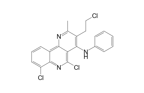 5,7-Dichloro-3-(2-chloroethyl)-2-methyl-N-phenylbenzo[h][1,6]naphthyridin-4-amine