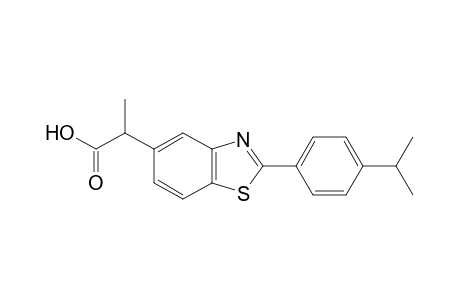 2-(p-cumenyl)-α-methyl-5-benzothiazoleacetic acid
