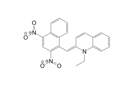 Quinoline, 2-[(2,4-dinitro-1-naphthalenyl)methylene]-1-ethyl-1,2-dihydro-