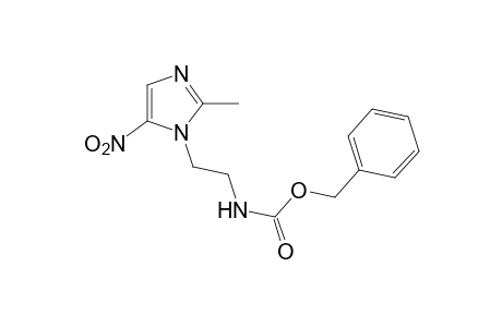 [2-(2-methyl-5-nitroimidazol-1-yl)ethyl]carbamic acid, benzyl ester