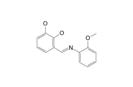 3-[(2-Methoxy-phenylimino)-methyl]-benzene-1,2-diol