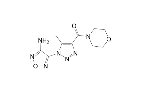 1,2,5-oxadiazol-3-amine, 4-[5-methyl-4-(4-morpholinylcarbonyl)-1H-1,2,3-triazol-1-yl]-