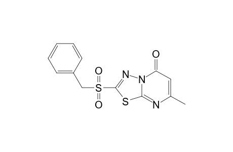 5H-1,3,4-Thiadiazolo[3,2-a]pyrimidin-5-one, 7-methyl-2-[(phenylmethyl)sulfonyl]-