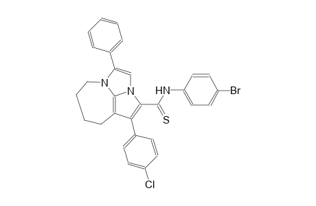 N-(4-bromophenyl)-1-(4-chlorophenyl)-4-phenyl-5,6,7,8-tetrahydro-2a,4a-diazacyclopenta[cd]azulene-2-carbothioamide