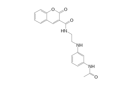 N-(2-[3-(Acetylamino)anilino]ethyl)-2-oxo-2H-chromene-3-carboxamide